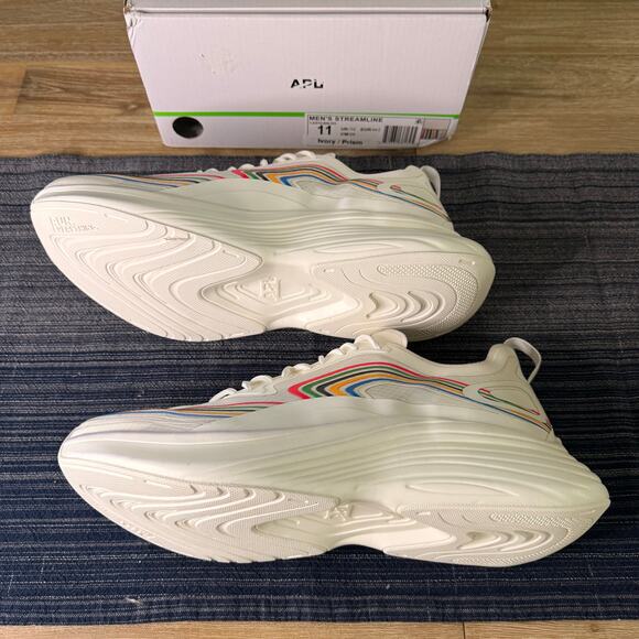 APL Streamline Running Shoes Men’s Size 11 Unisex Rainbow Prism Pride NIB - Picture 7 of 7